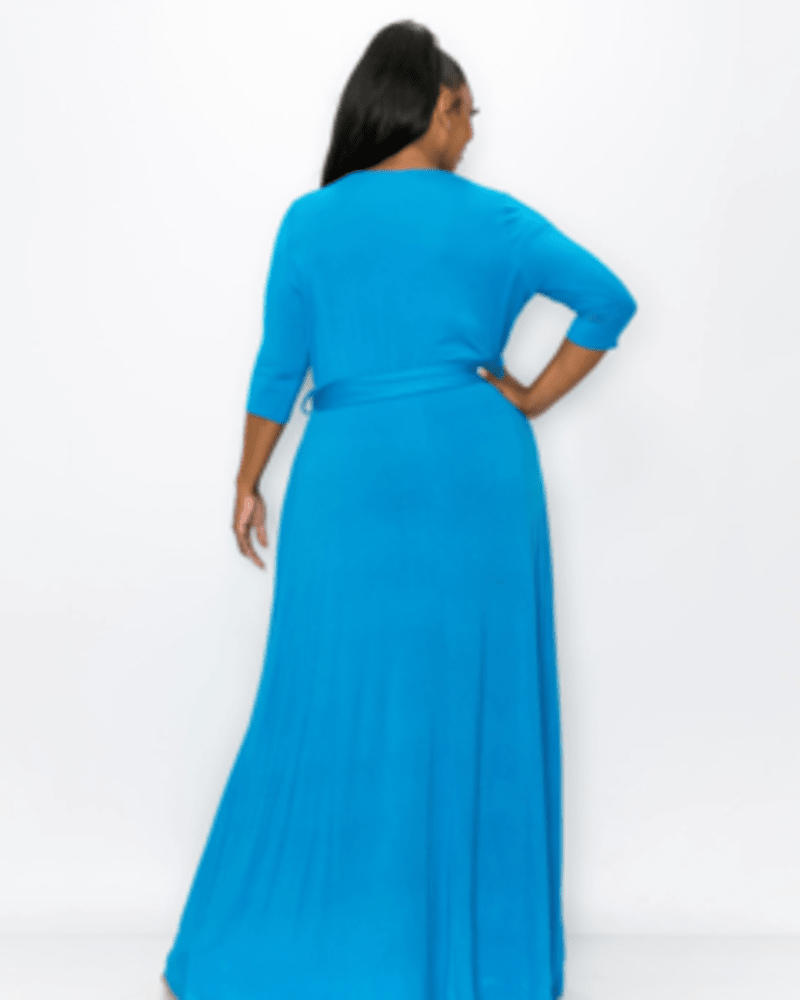 Turquoise dress plus size clearance